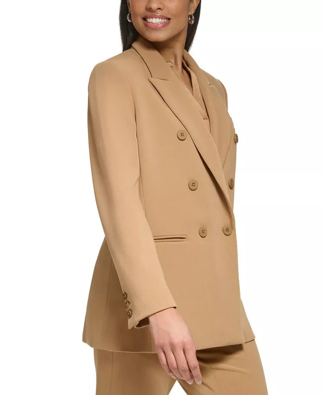 DKNY Peak-Lapel Double-Breasted Jacket