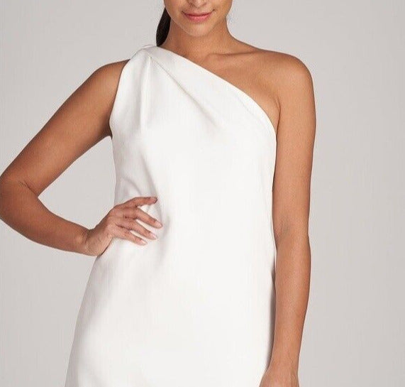 HALSTON Gracie One Shoulder Mini Dress