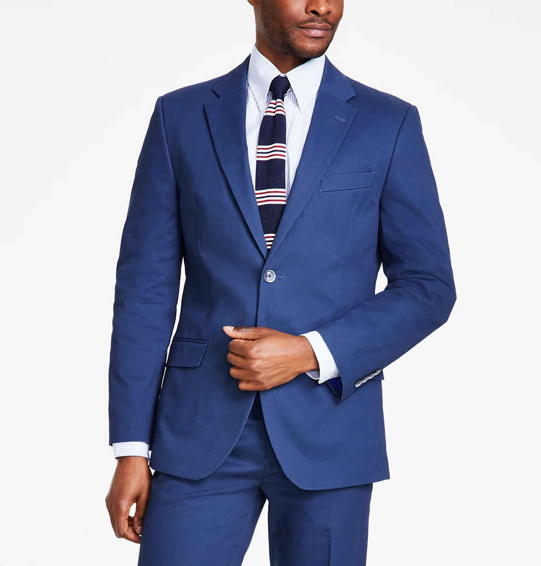 Nautica Men's Modern-Fit Seasonal Cotton Stretch Suit