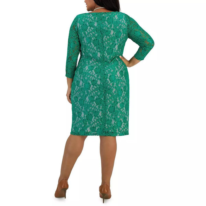 Kasper Plus Size Laurissa Lace Sheath Dress