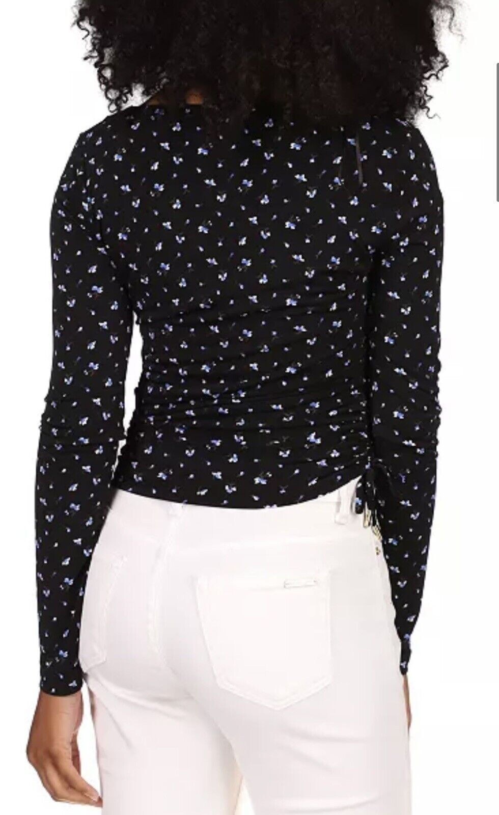 Michael Kors Floral-Print Square-Neck Top