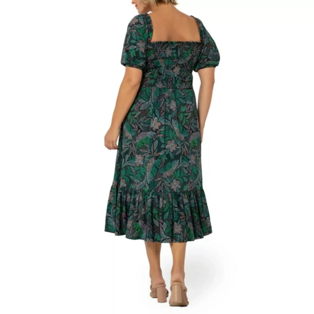 Leota Kelly Print Midi Dress