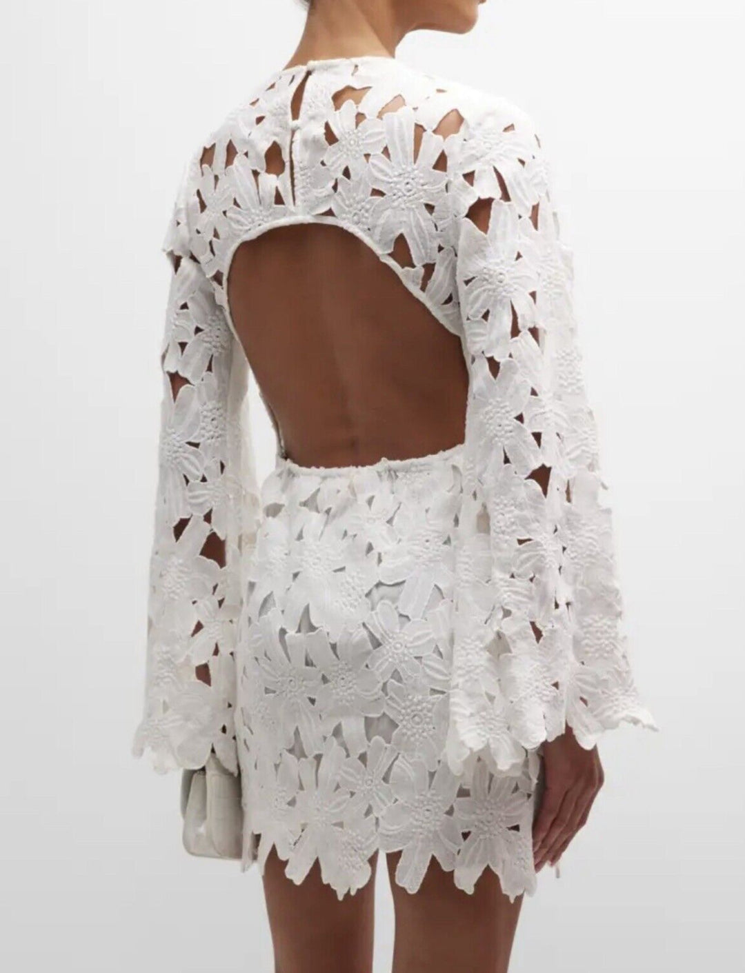 Rococo Sand Open Back Lace Dress