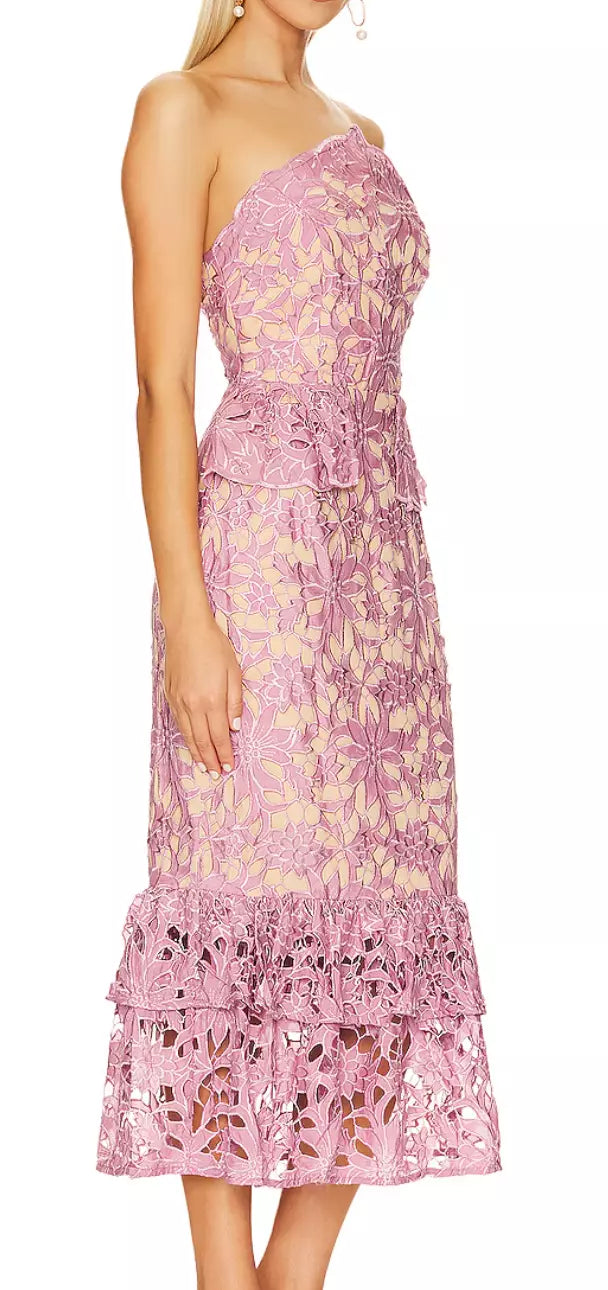 Elliatt Charter Lace Ruffled Dress