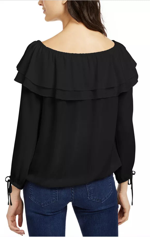 Michael Kors Ruffled Off-the-Shoulder Top