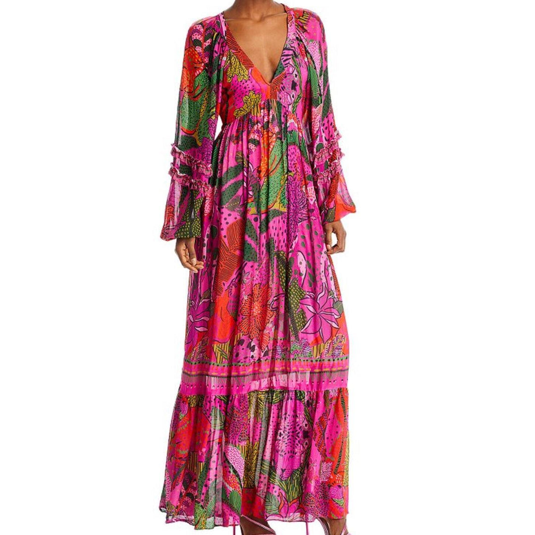 Farm Rio Cool Leopards Maxi Dress