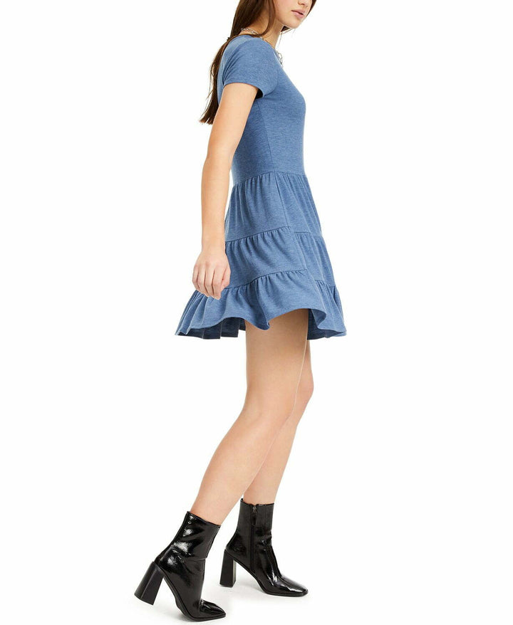 Be Bop Juniors' Heathered Tiered T-Shirt Dress