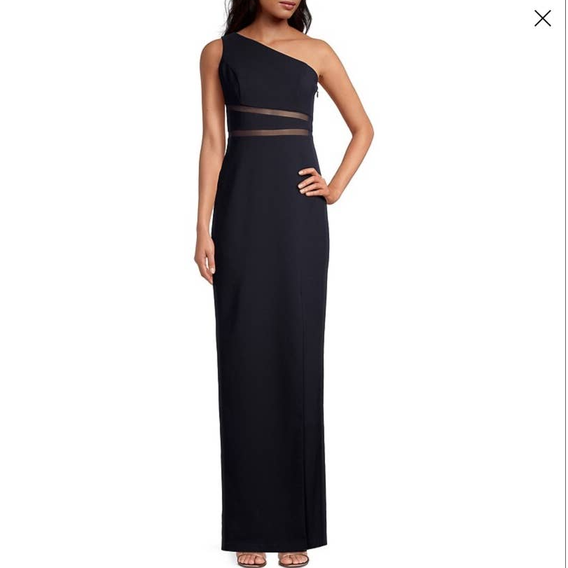 Liv Foster One Shoulder Cutout Gown