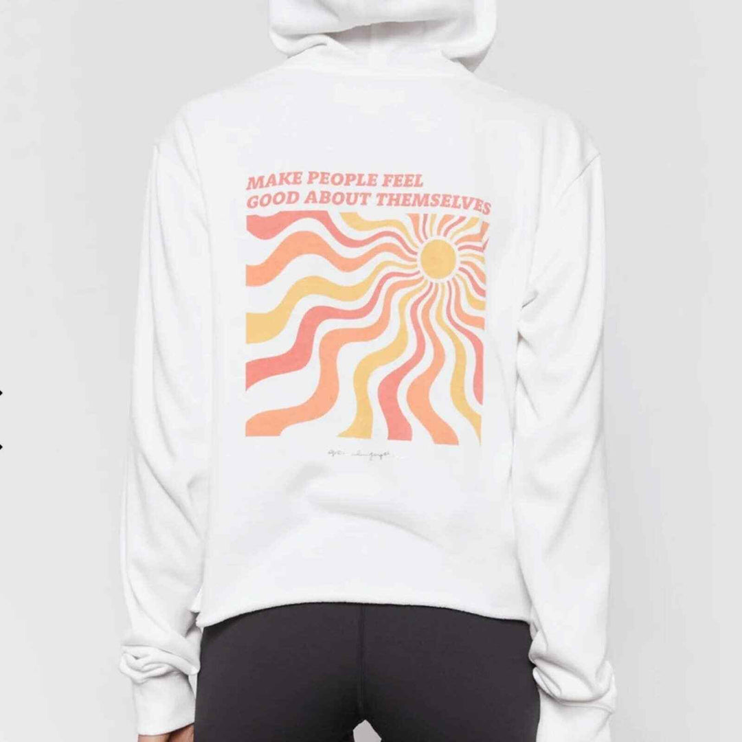 Spiritual Gangster Feel Good Crop Hoodie
