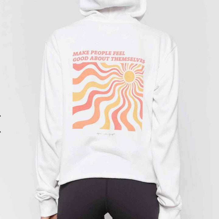 Spiritual Gangster Feel Good Crop Hoodie
