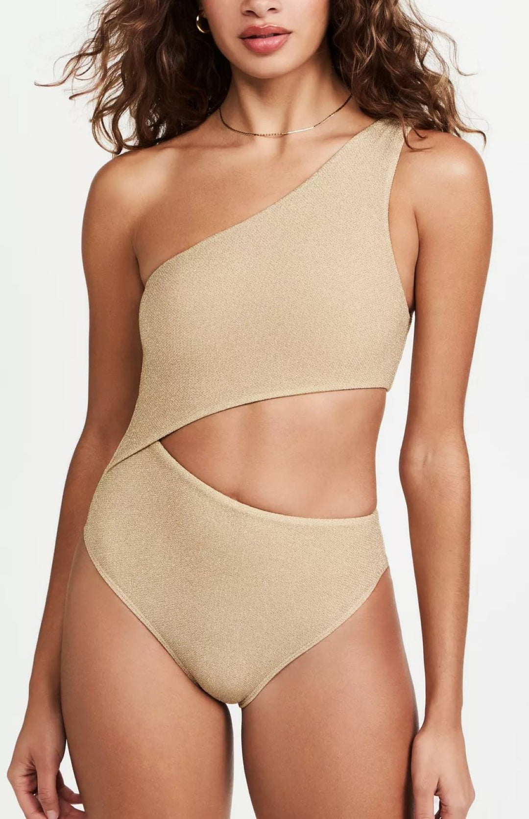 Beach Riot Celine One Shoulder Cutout One Piece Swimsuit