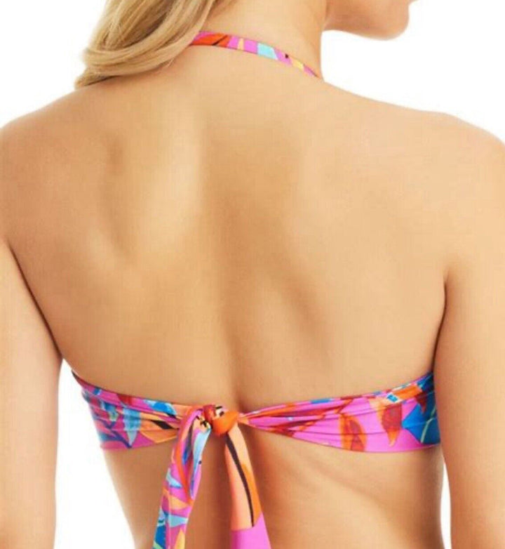 Bar III Paradise In The Palms Twist Bandeau Bikini Top