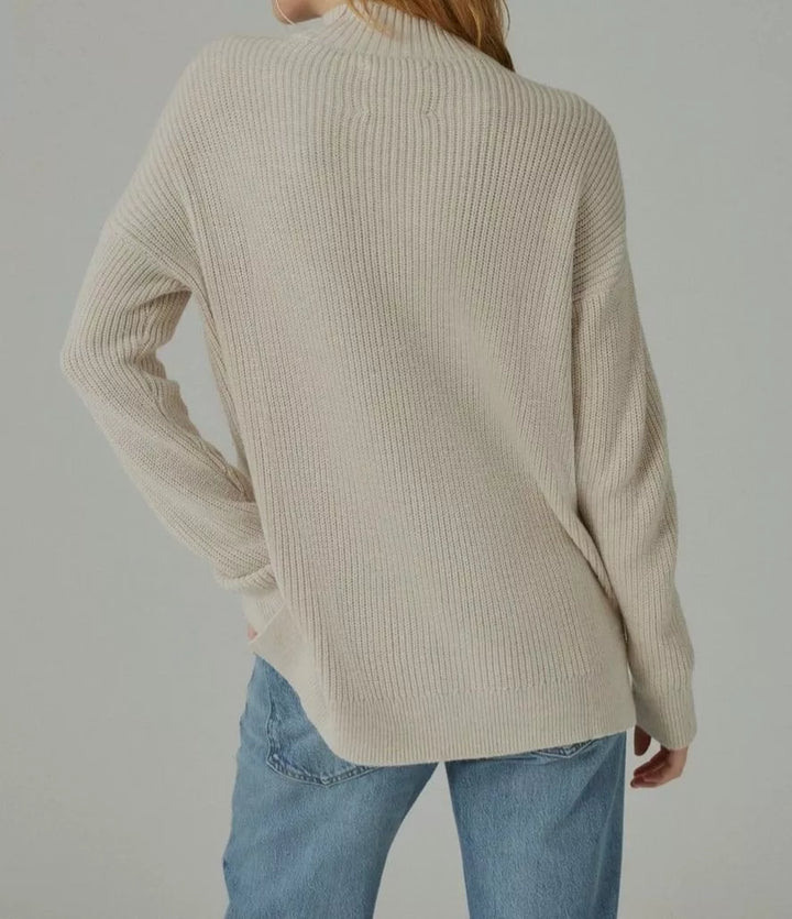 Lucky Brand Mock-Neck Tunic Sweater