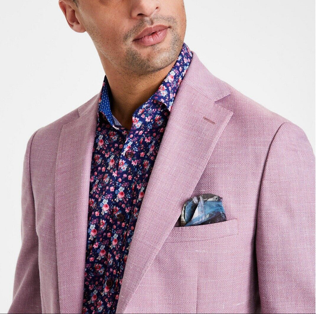 Tallia Men's Lilac Weave Wool-Blend Sport Coat