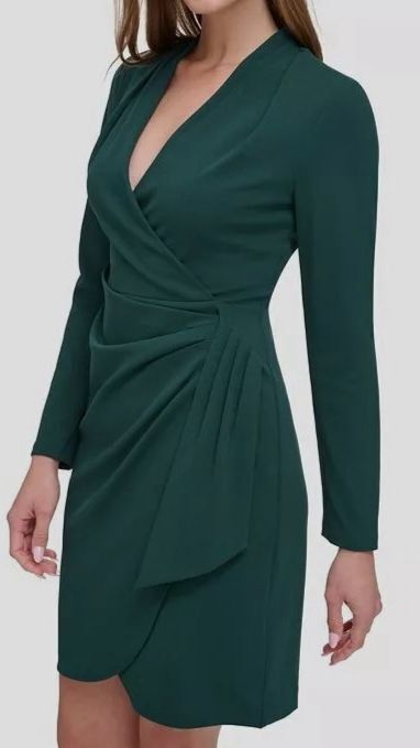DKNY Draped Ruched Sheath Dress