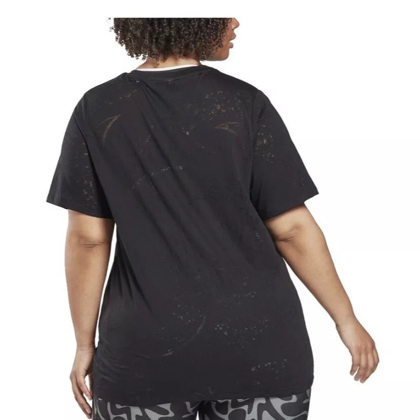 Reebok Plus Size Burnout Training T-Shirt