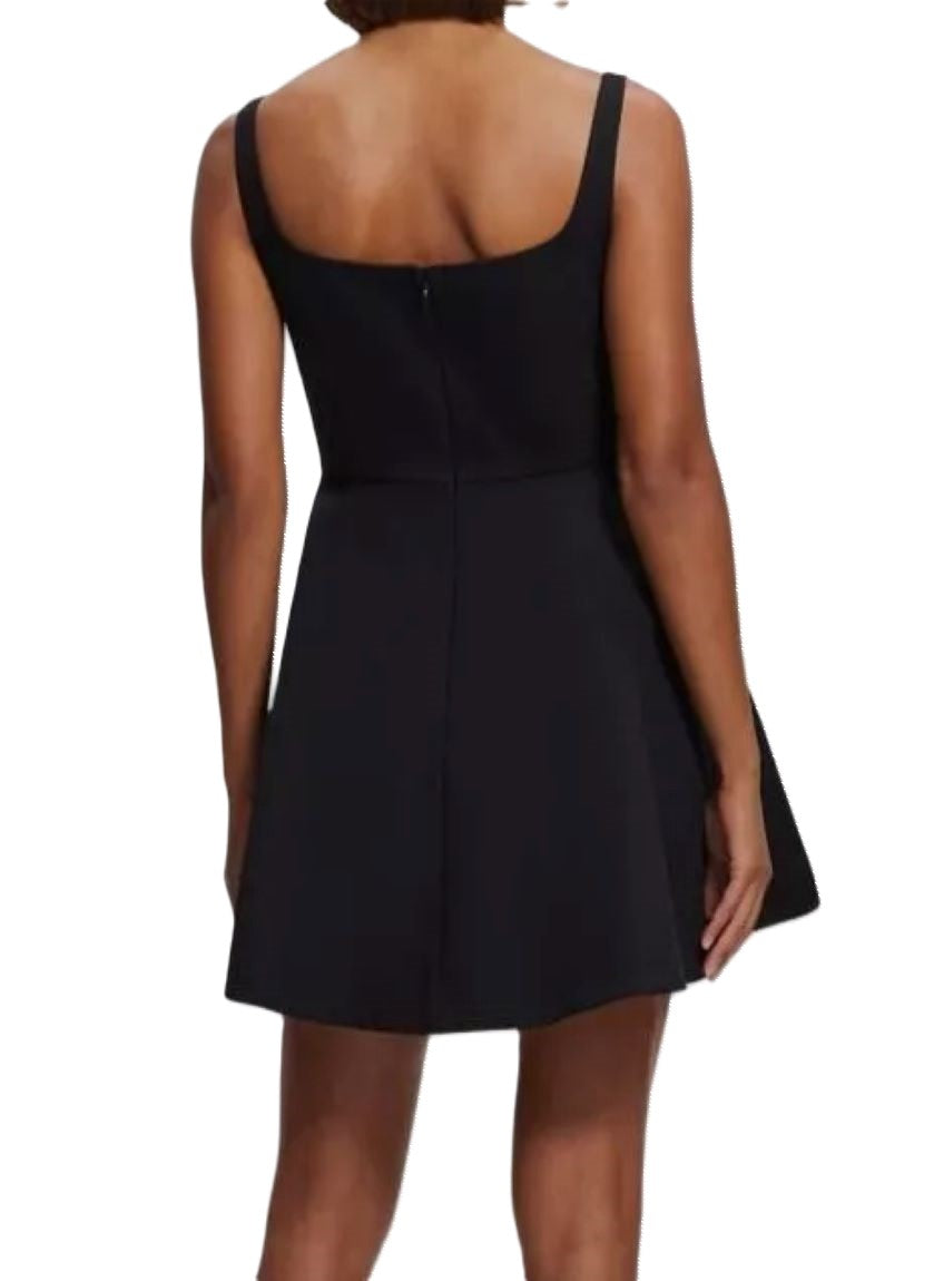 Theory Flared Square Neck Mini Dress