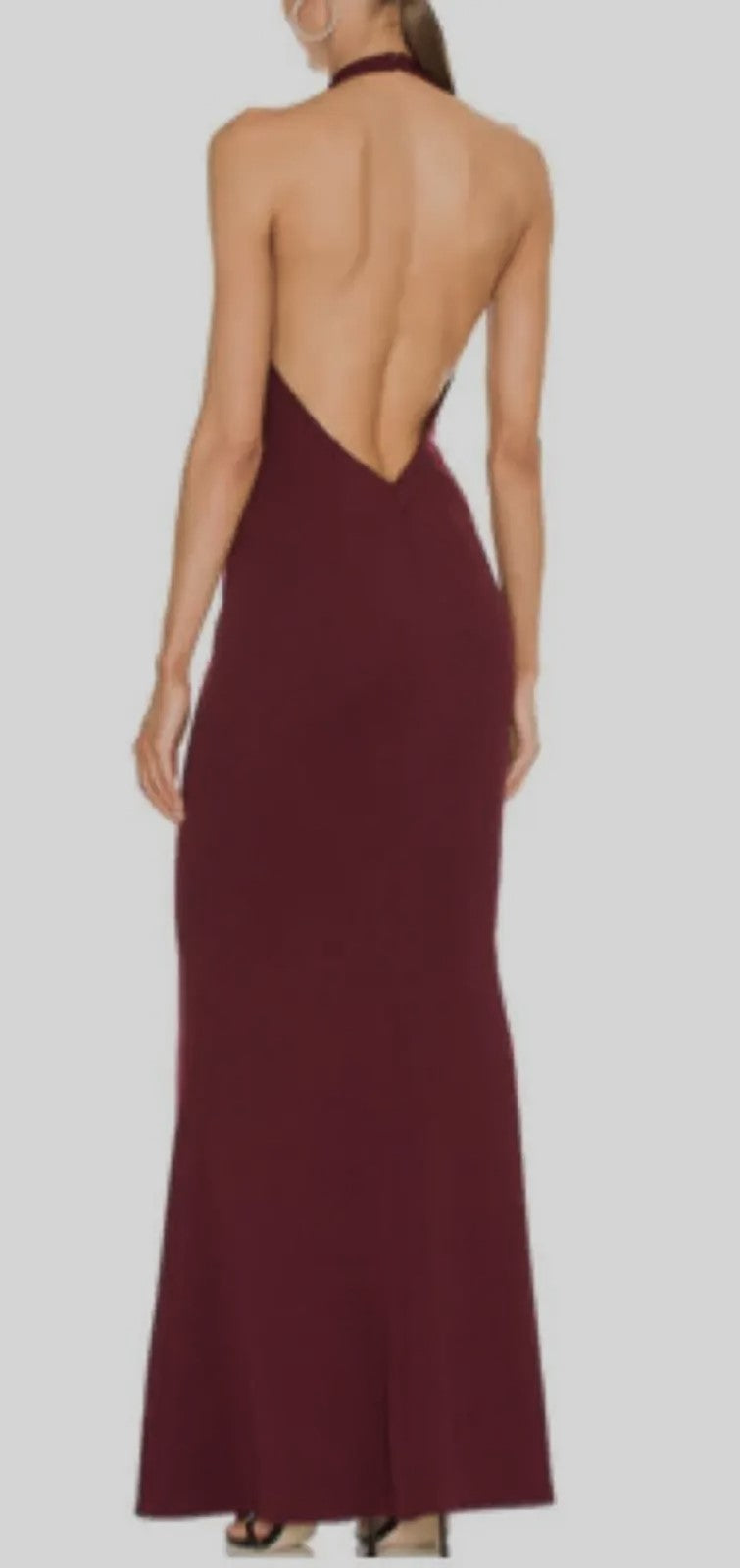 Katie May Petra Cutout Halter Gown