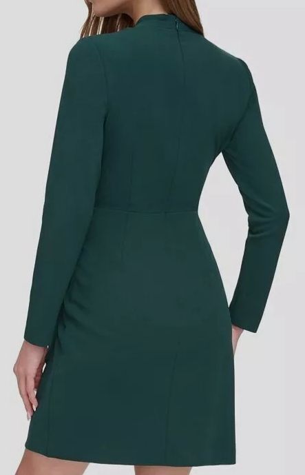 DKNY Draped Ruched Sheath Dress