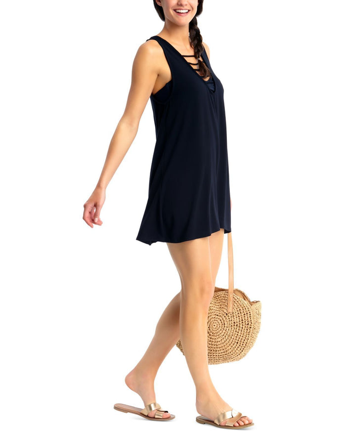 California Waves Juniors' Strappy Cover-Up Dress