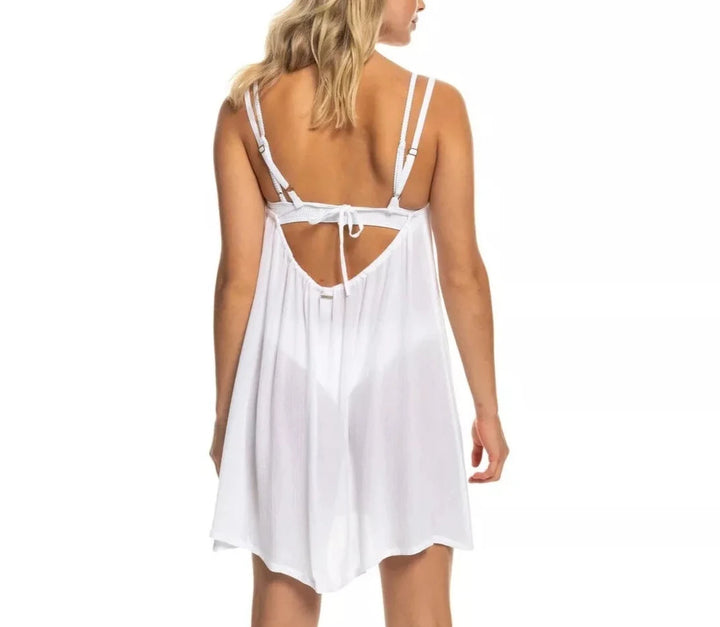 Roxy Solid Scoop-Neck Swim Dress Cover-Up