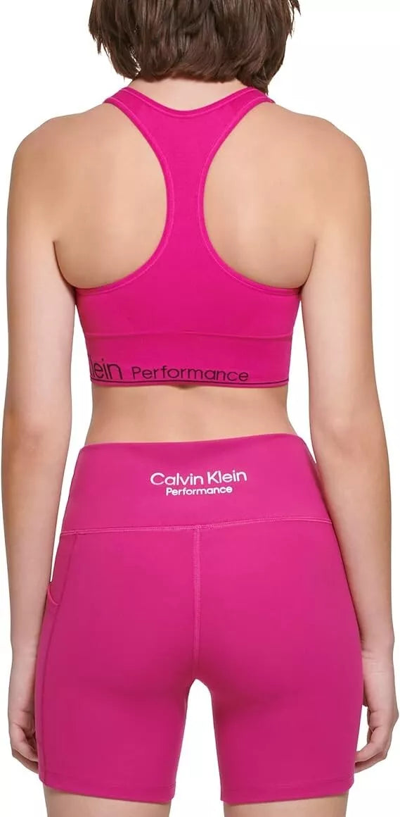 Calvin Klein Medium Impact Racerback Sports Bra