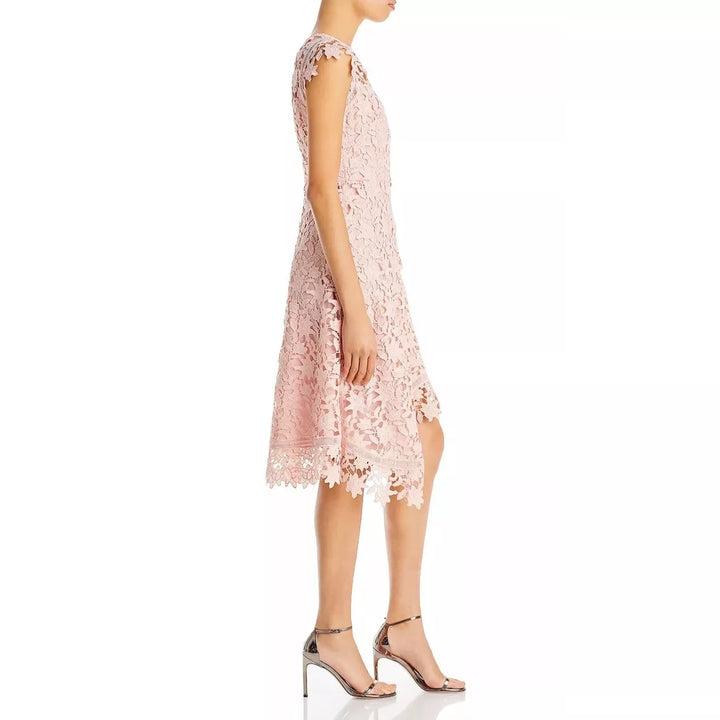Eliza J Asymmetric Lace Dress