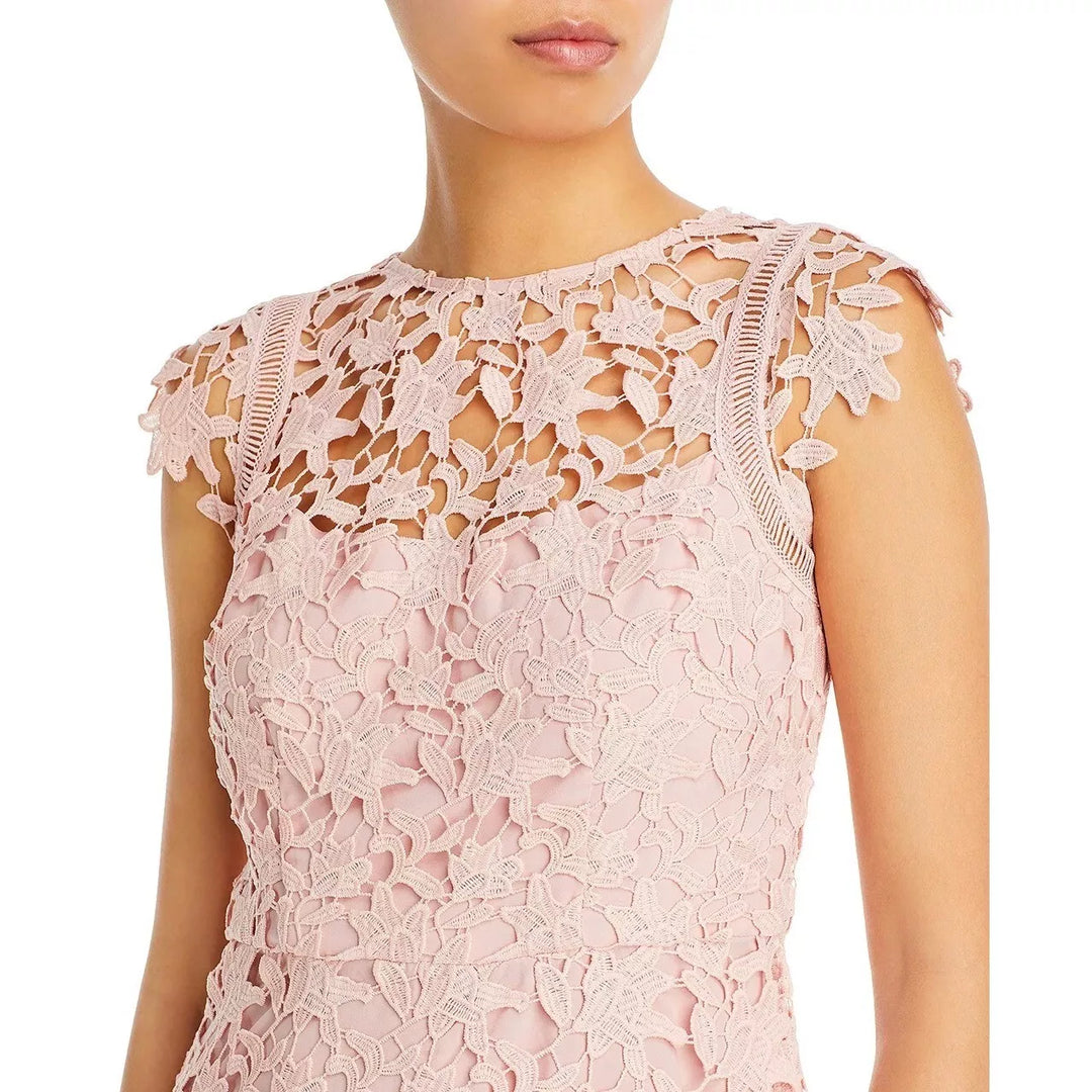 Eliza J Asymmetric Lace Dress