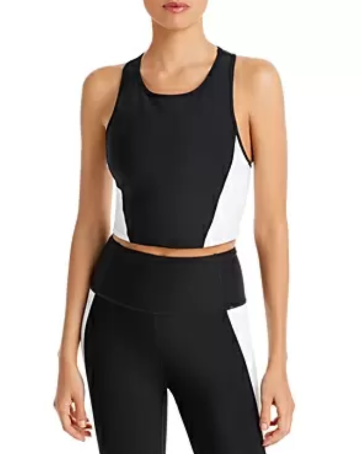 AQUA Athletic Color Blocked Sports Bra