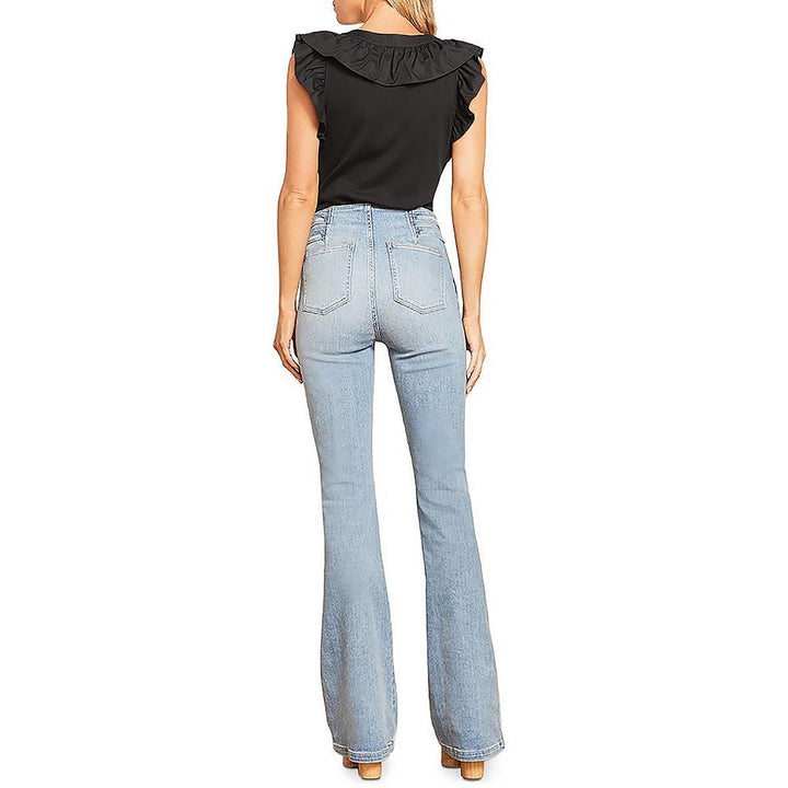 Veronica Beard Jean Beverly Side Tab Flare Jeans