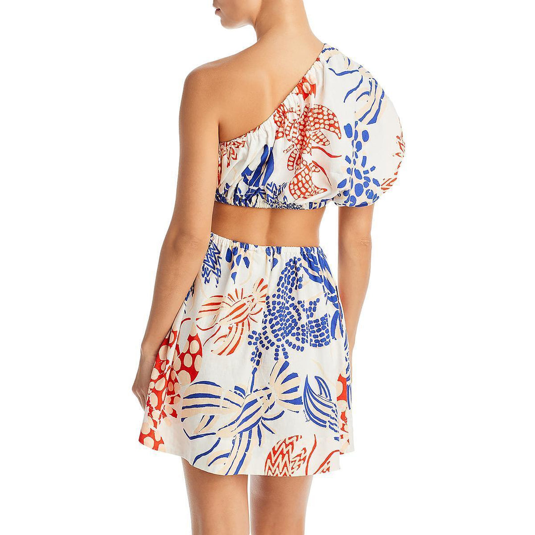 Farm Rio Mixed Lobsters Cut Out Mini Dress