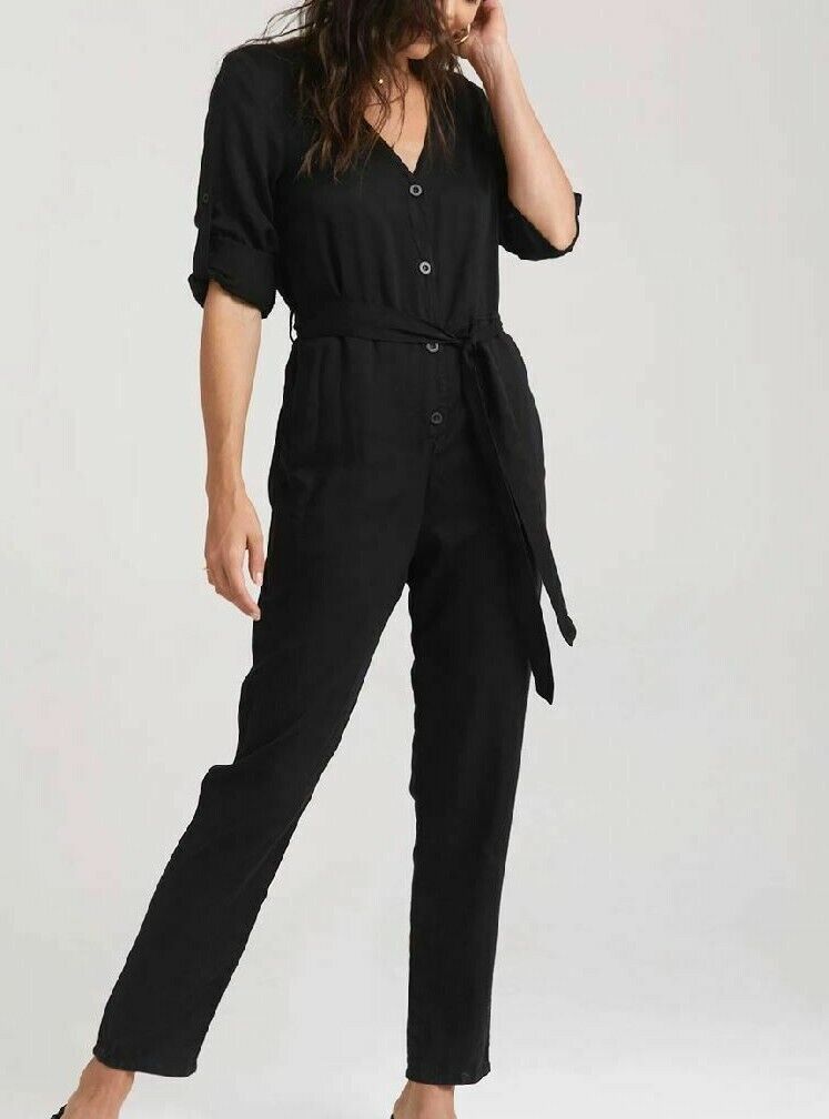 Bella Dahl Belted V-Neck Jumpsuit