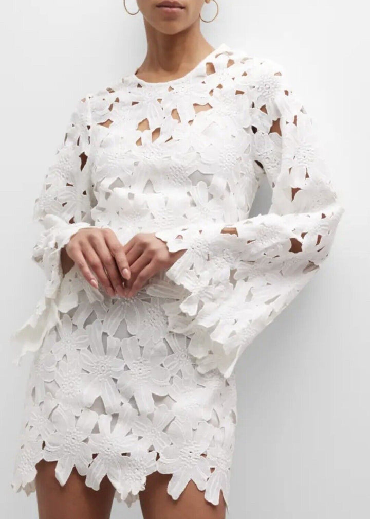 Rococo Sand Open Back Lace Dress