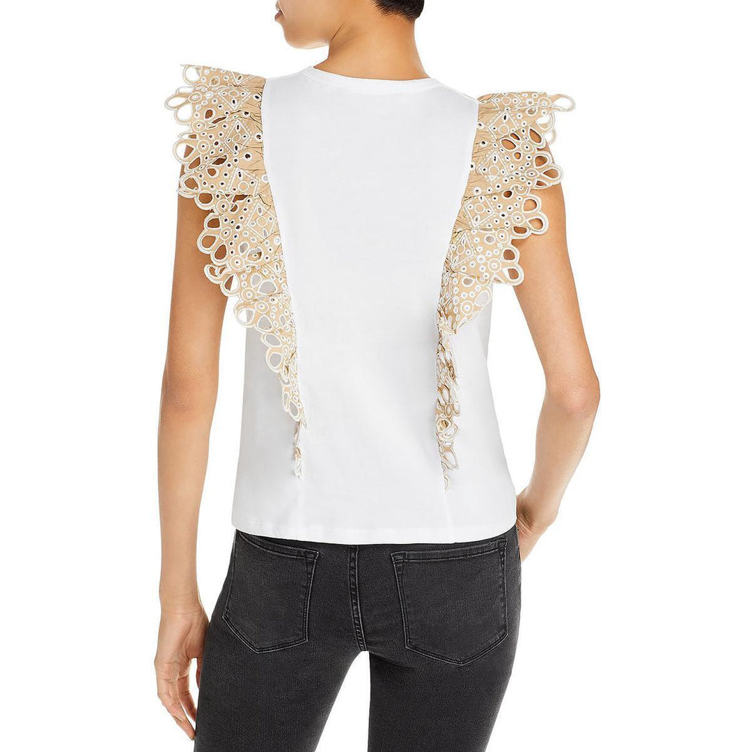 Veronica Beard Jadi Ruffled Tee