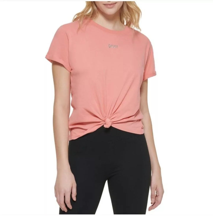 DKNY Sport Cotton Metallic-Logo T-Shirt