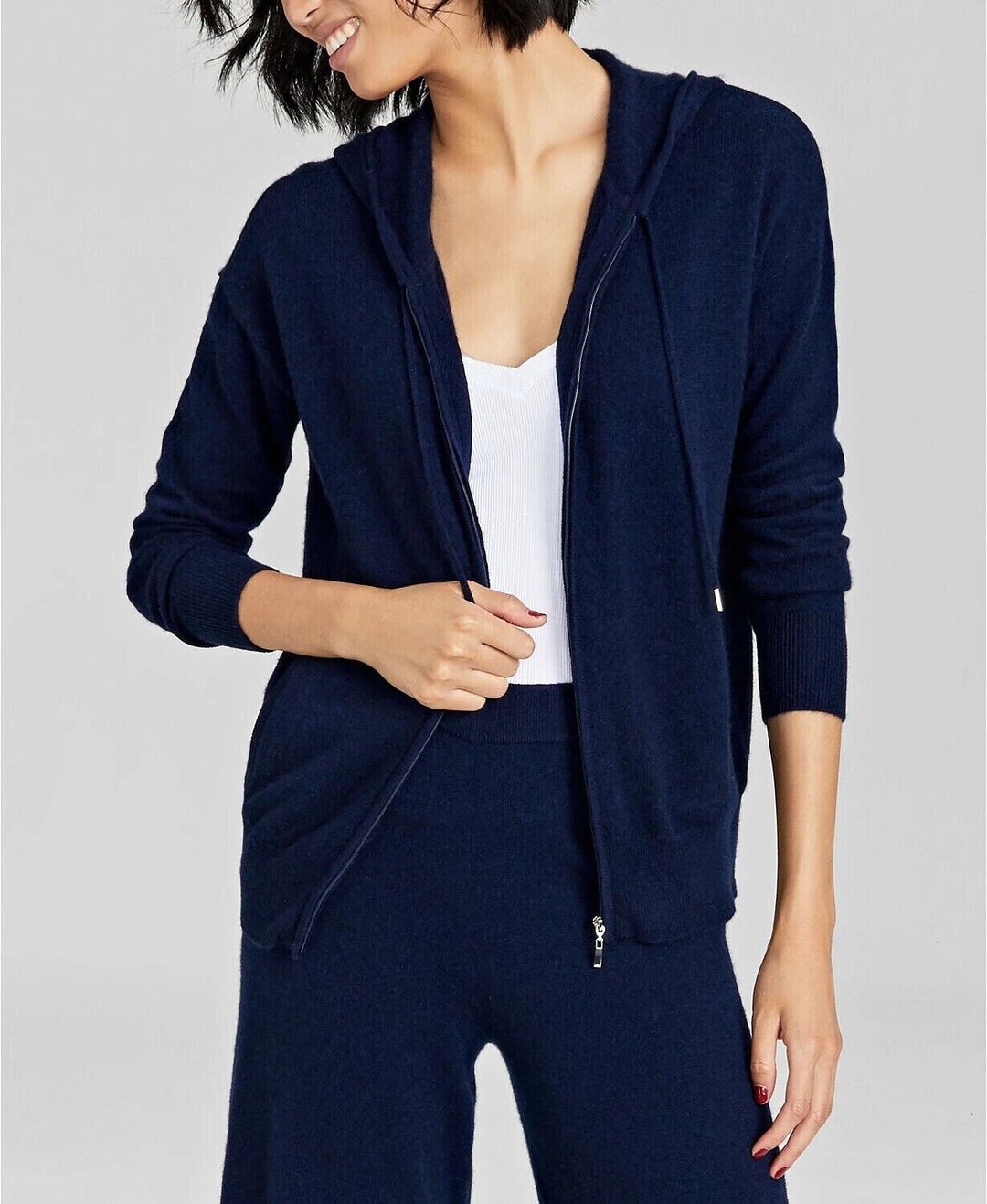 Charter Club Cashmere Zip Hoodie