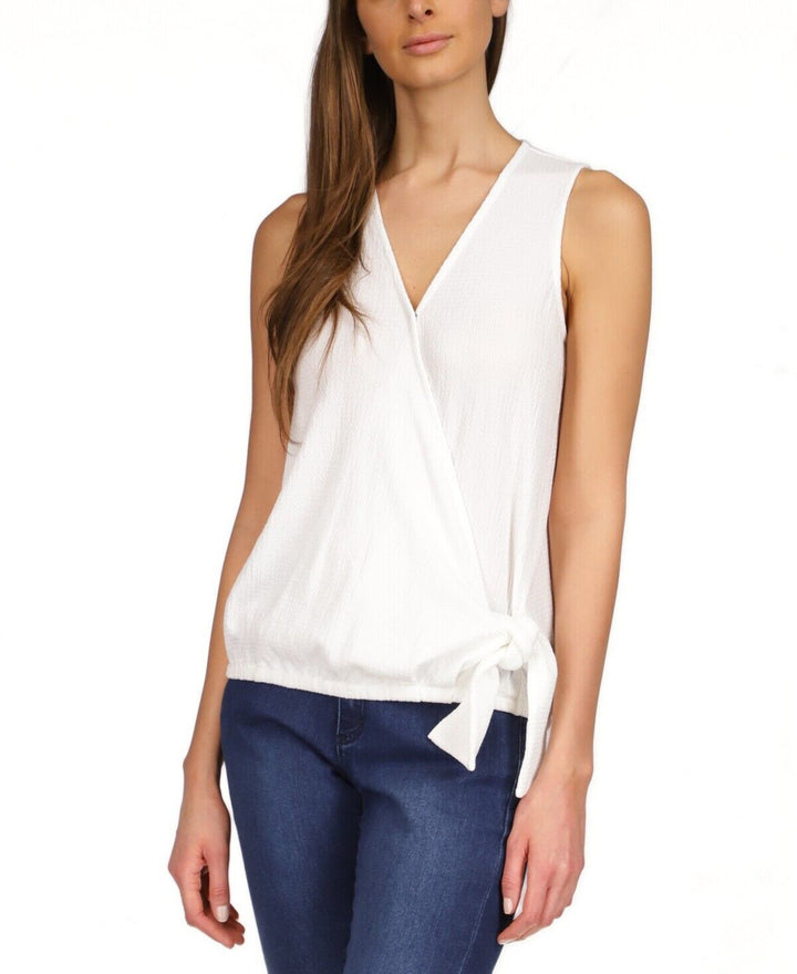 MICHAEL Michael Kors Sleeveless Wrap Tie Top