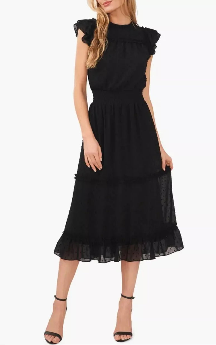 CeCe Textured Dot Dress