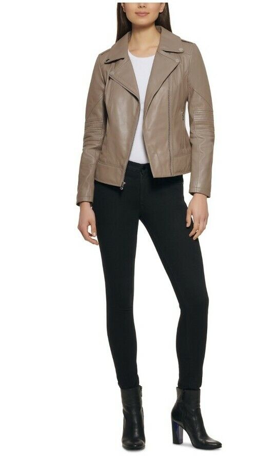 GUESS Leather Moto Coat