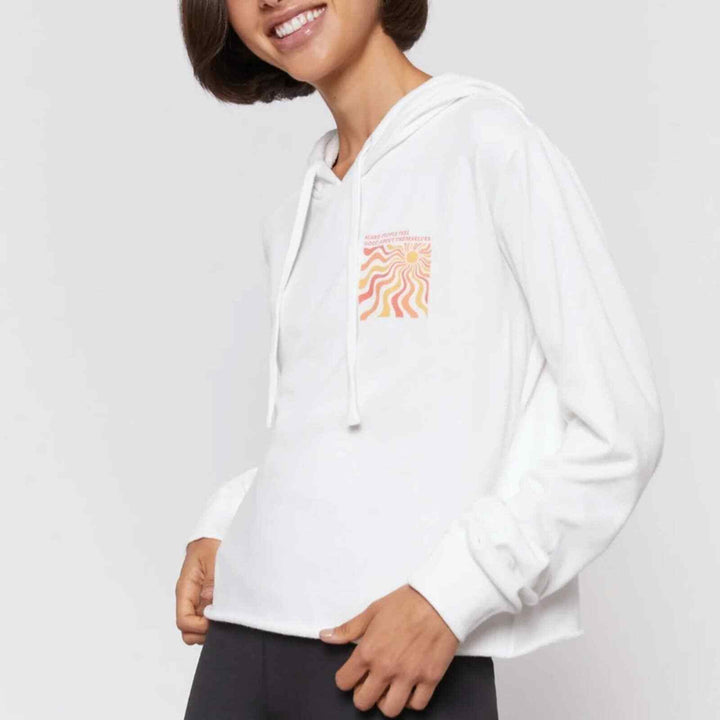 Spiritual Gangster Feel Good Crop Hoodie