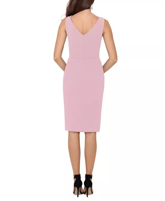 Betsy & Adam Ruffled Sheath Dress