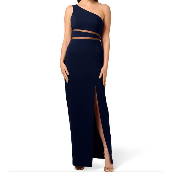 Liv Foster One Shoulder Cutout Gown