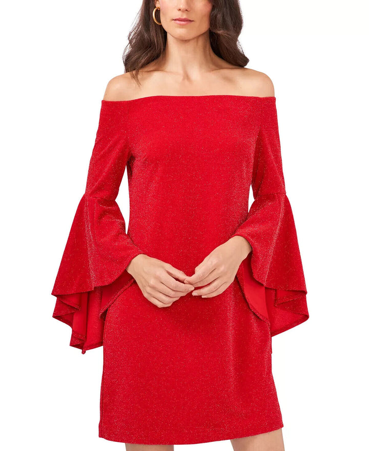 Vince Camuto Off-The-Shoulder Flutter-Sleeve dress