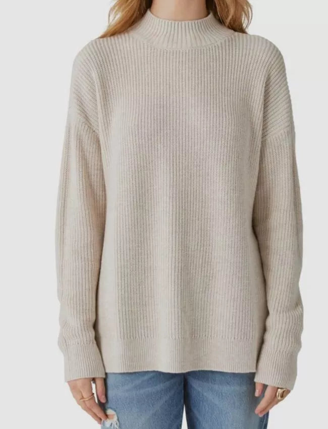 Lucky Brand Mock-Neck Tunic Sweater