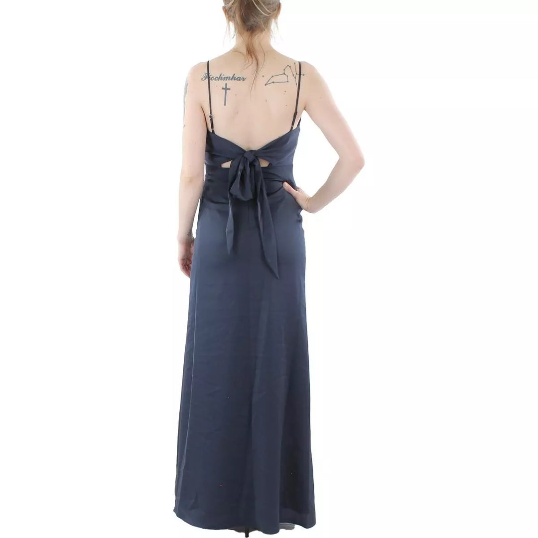 AQUA Tie Back Gown