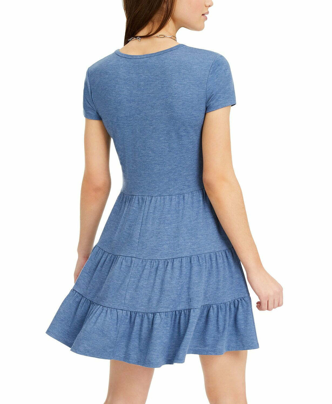 Be Bop Juniors' Heathered Tiered T-Shirt Dress