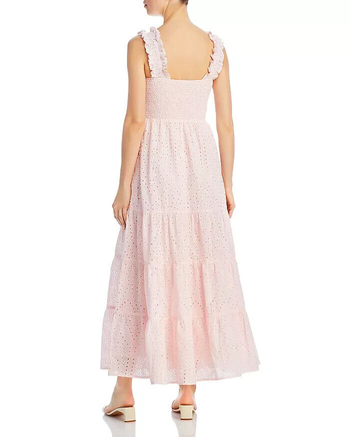 Lucy Paris Smocked Cotton Eyelet Dress