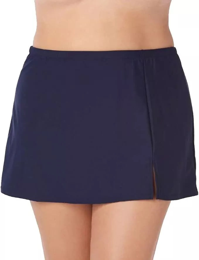 Swim Solutions Plus Size Solid Swim Skirt