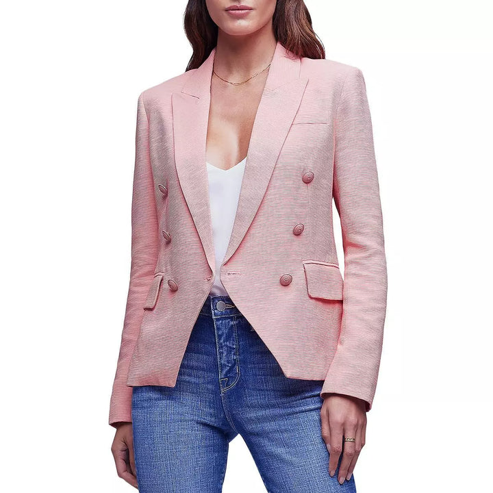L'AGENCE Kenzie Double Breasted Blazer