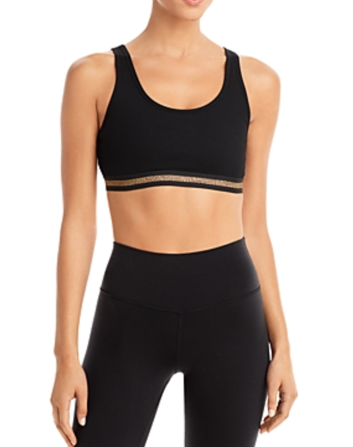 Solid & Striped High Ribbed Sports Bra